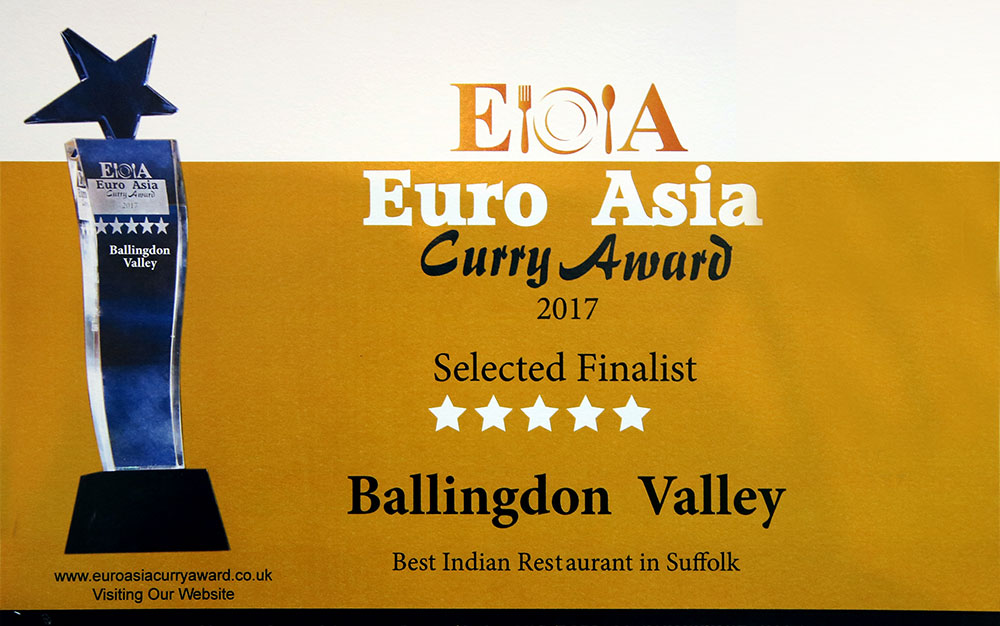 Selected finalist – award certificate